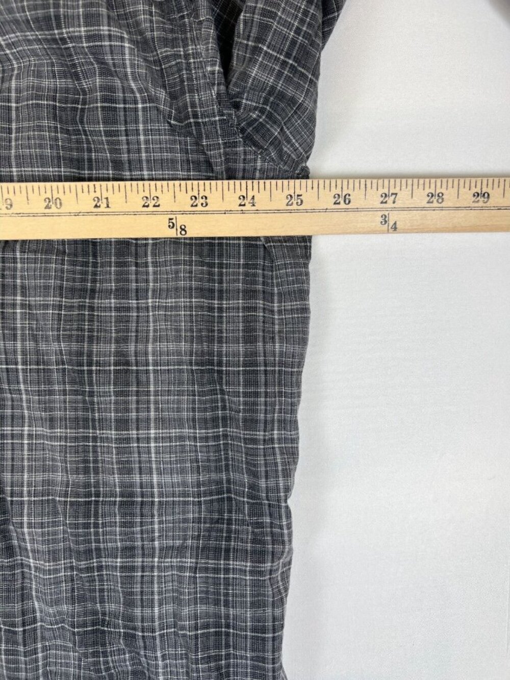 Carhartt Men XL Regular Gray Plaid Relaxed Fit Long Sleeve Cotton Work Shirt - Picture 6 of 9